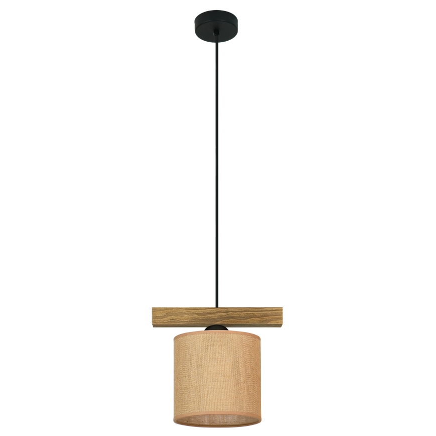 Brilagi - Hanglamp aan een koord FOREST 1xE27/15W/230V grenen/bruin/zwart