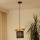Brilagi - Hanglamp aan een koord FOREST 1xE27/15W/230V grenen/zwart