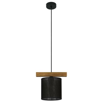 Brilagi - Hanglamp aan een koord FOREST 1xE27/15W/230V grenen/zwart