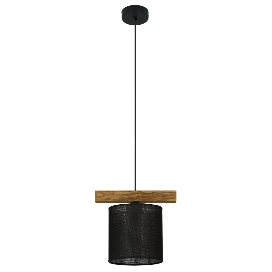 Brilagi - Hanglamp aan een koord FOREST 1xE27/15W/230V grenen/zwart
