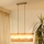 Brilagi - Hanglamp aan een koord FOREST 3xE27/15W/230V grenen/beige/crème
