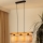 Brilagi - Hanglamp aan een koord FOREST 3xE27/15W/230V grenen/bruin/zwart