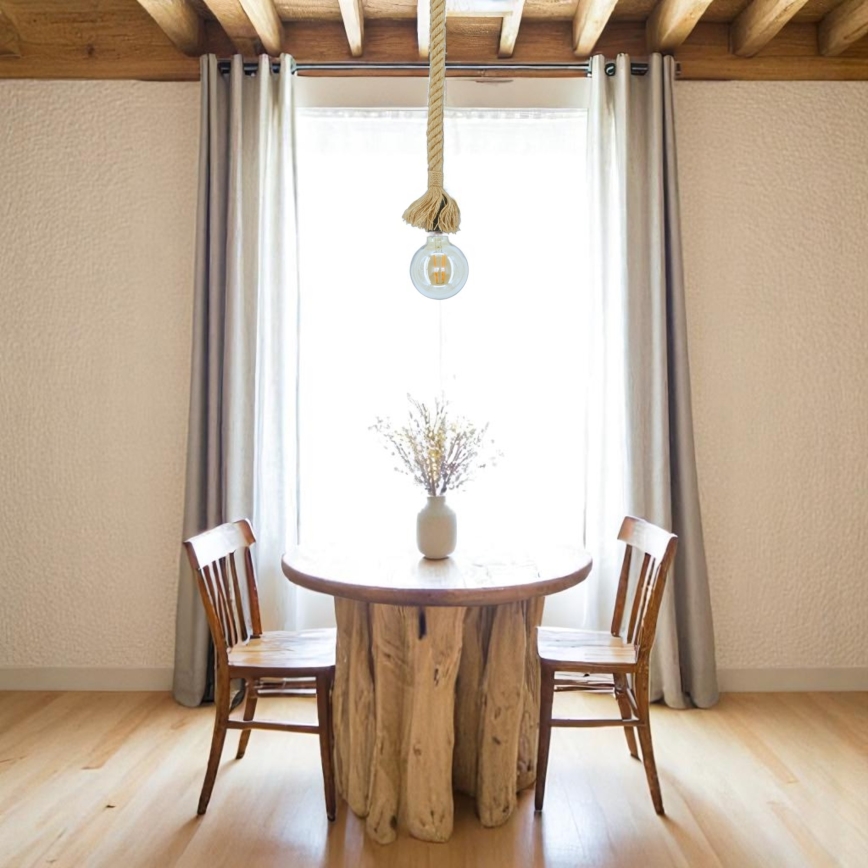 Brilagi - Hanglamp aan een koord KOS 1xE27/60W/230V beuken