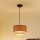Brilagi - Hanglamp aan een koord MONTANA BOHO 1xE27/15W/230V diameter 25 cm bruin/zwart