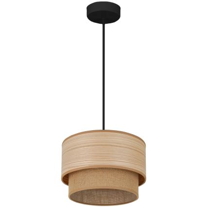 Brilagi - Hanglamp aan een koord MONTANA BOHO 1xE27/15W/230V diameter 25 cm bruin/zwart