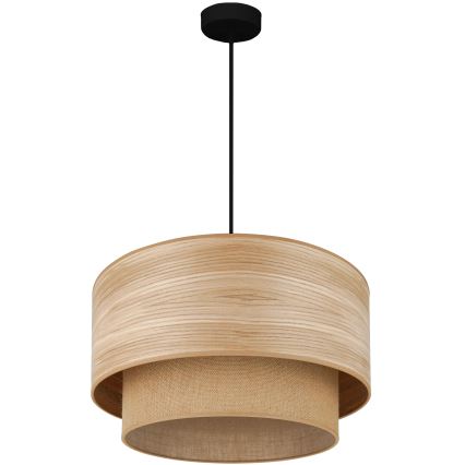 Brilagi - Hanglamp aan een koord MONTANA BOHO 1xE27/15W/230V diameter 45 cm bruin/zwart