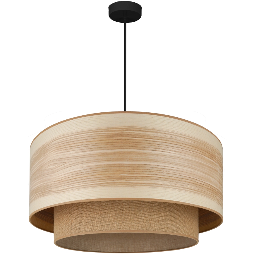 Brilagi - Hanglamp aan een koord MONTANA BOHO 1xE27/15W/230V diameter 60 cm bruin/zwart