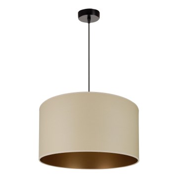 Brilagi - Hanglamp aan een koord OREGON ROLLER VEGE 1xE27/15W/230V diameter 45 cm beige
