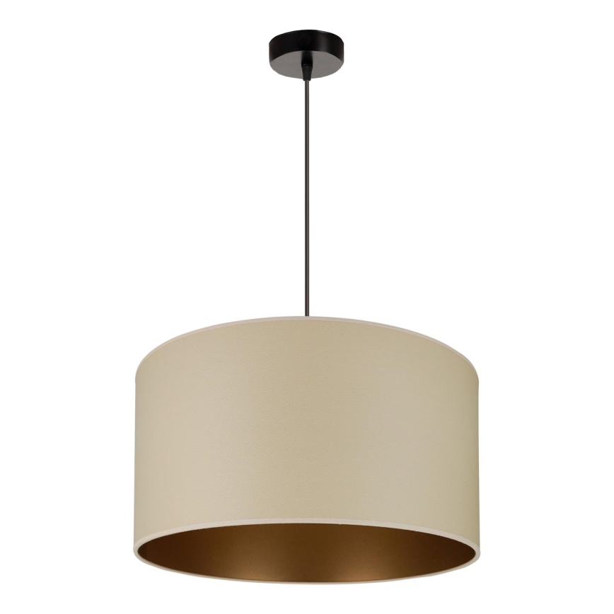 Brilagi - Hanglamp aan een koord OREGON ROLLER VEGE 1xE27/15W/230V diameter 45 cm beige