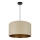 Brilagi - Hanglamp aan een koord OREGON ROLLER VEGE 1xE27/15W/230V diameter 45 cm beige