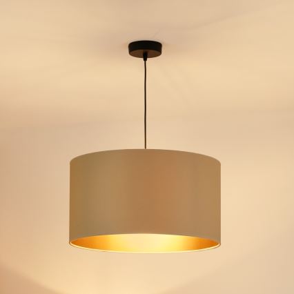 Brilagi - Hanglamp aan een koord OREGON ROLLER VEGE 1xE27/15W/230V diameter 45 cm beige