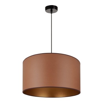 Brilagi - Hanglamp aan een koord OREGON ROLLER VEGE 1xE27/15W/230V diameter 45 cm bruin