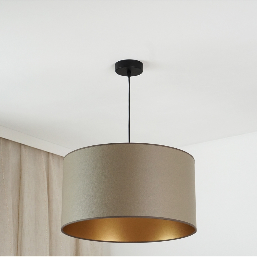 Brilagi - Hanglamp aan een koord OREGON ROLLER VEGE 1xE27/15W/230V diameter 45 cm grijs