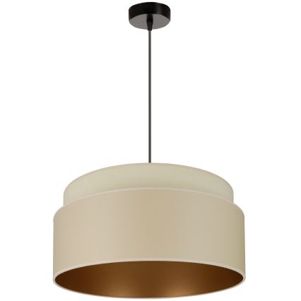 Brilagi - Hanglamp aan een koord OREGON VEGE 1xE27/15W/230V diameter 45 cm beige