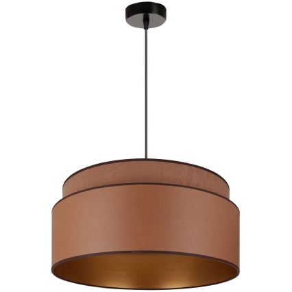 Brilagi - Hanglamp aan een koord OREGON VEGE 1xE27/15W/230V diameter 45 cm bruin