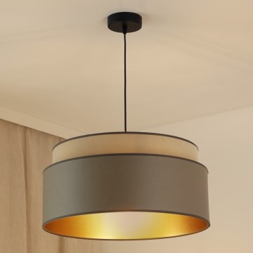 Brilagi - Hanglamp aan een koord OREGON VEGE 1xE27/15W/230V diameter 45 cm grijs