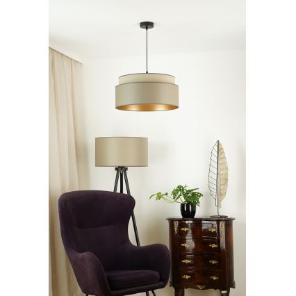 Brilagi - Hanglamp aan een koord OREGON VEGE 1xE27/15W/230V diameter 45 cm grijs