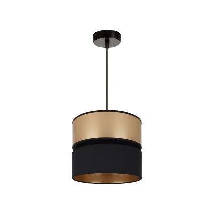 Brilagi - Hanglamp aan een koord ROYAL 1xE27/15W/230V diameter 25 cm zwart/goud
