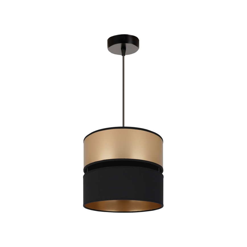 Brilagi - Hanglamp aan een koord ROYAL 1xE27/15W/230V diameter 25 cm zwart/goud