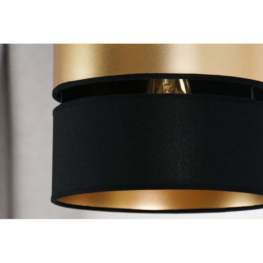Brilagi - Hanglamp aan een koord ROYAL 1xE27/15W/230V diameter 25 cm zwart/goud