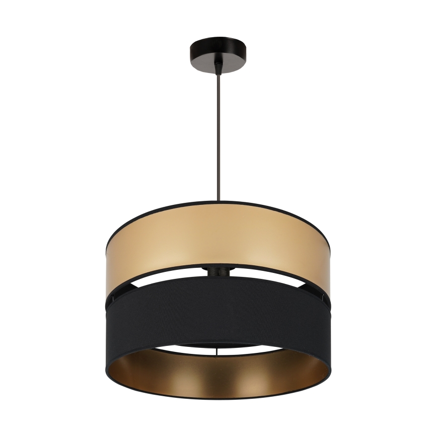 Brilagi - Hanglamp aan een koord ROYAL 1xE27/15W/230V diameter 40 cm zwart/goud