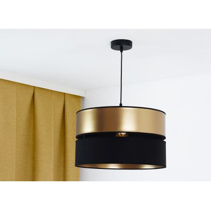 Brilagi - Hanglamp aan een koord ROYAL 1xE27/15W/230V diameter 40 cm zwart/goud