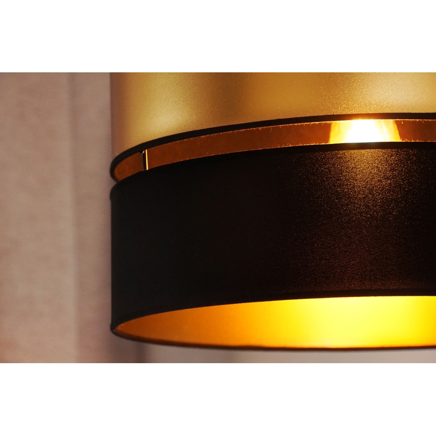 Brilagi - Hanglamp aan een koord ROYAL 1xE27/15W/230V diameter 40 cm zwart/goud