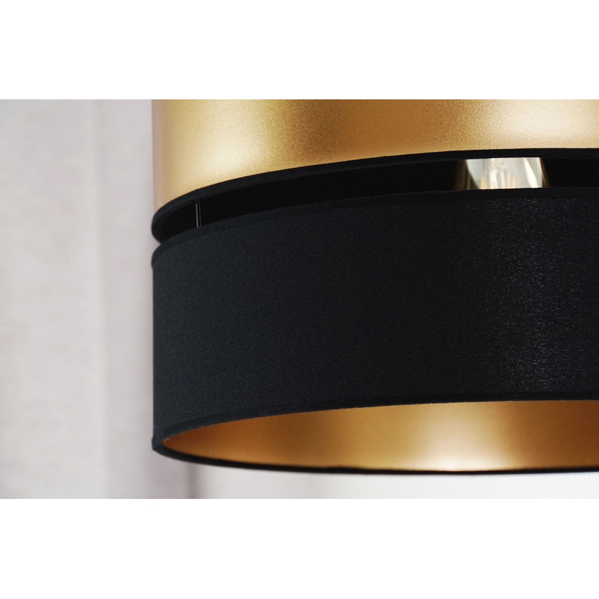 Brilagi - Hanglamp aan een koord ROYAL 1xE27/15W/230V diameter 40 cm zwart/goud