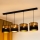 Brilagi - Hanglamp aan een koord ROYAL 4xE27/15W/230V zwart/goud