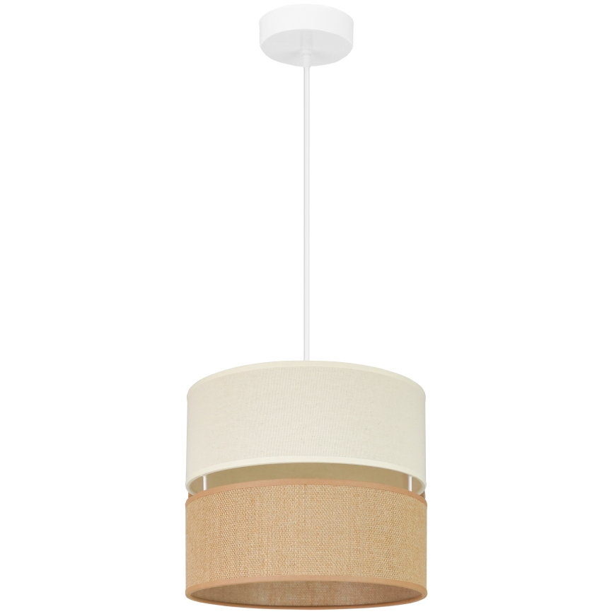 Brilagi - Hanglamp aan een koord ROYAL YUTE 1xE27/15W/230V diameter 25 cm beige/crème
