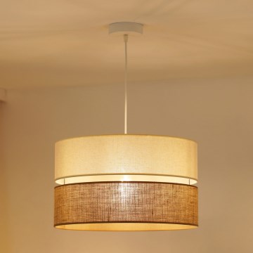 Brilagi - Hanglamp aan een koord ROYAL YUTE 1xE27/15W/230V diameter 40 cm beige/crème