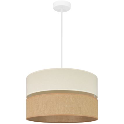 Brilagi - Hanglamp aan een koord ROYAL YUTE 1xE27/15W/230V diameter 40 cm beige/crème