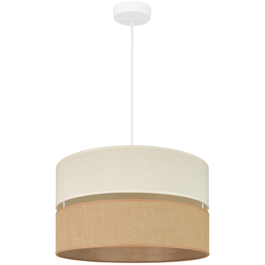 Brilagi - Hanglamp aan een koord ROYAL YUTE 1xE27/15W/230V diameter 40 cm beige/crème