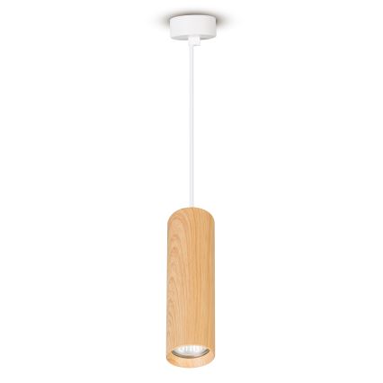 Brilagi - Hanglamp aan een koord SELE 1xGU10/30W/230V wit/eiken decor