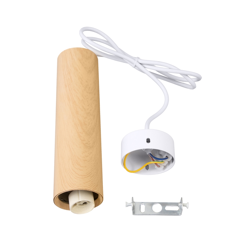 Brilagi - Hanglamp aan een koord SELE 1xGU10/30W/230V wit/eiken decor