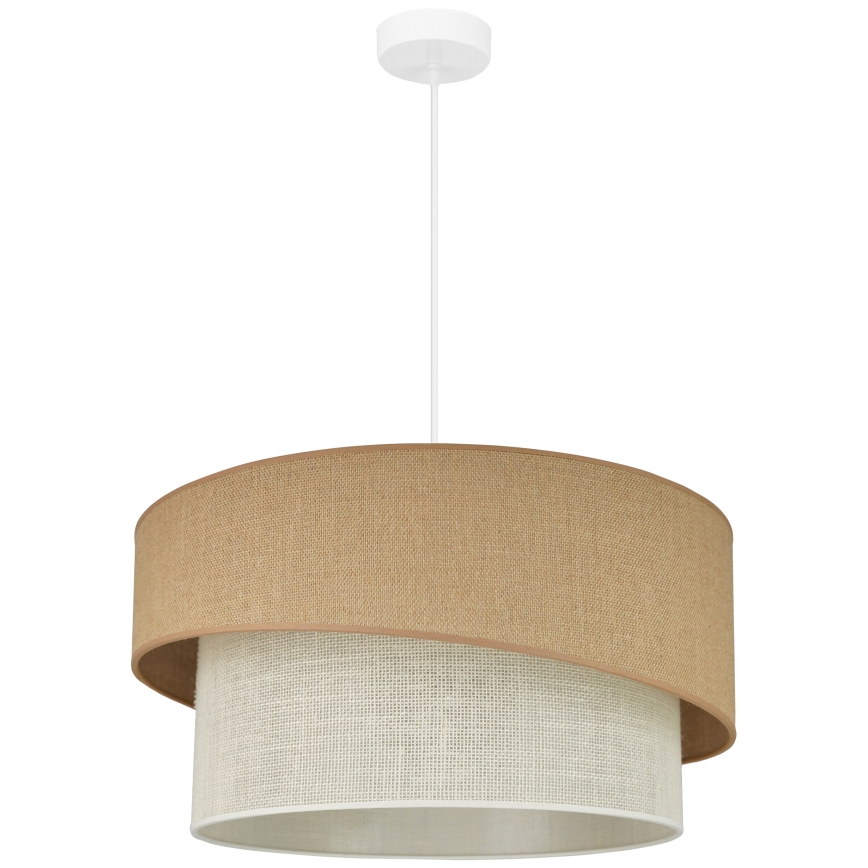 Brilagi - Hanglamp aan een koord SHINE 1xE27/15W/230V diameter 50 cm beige/crème