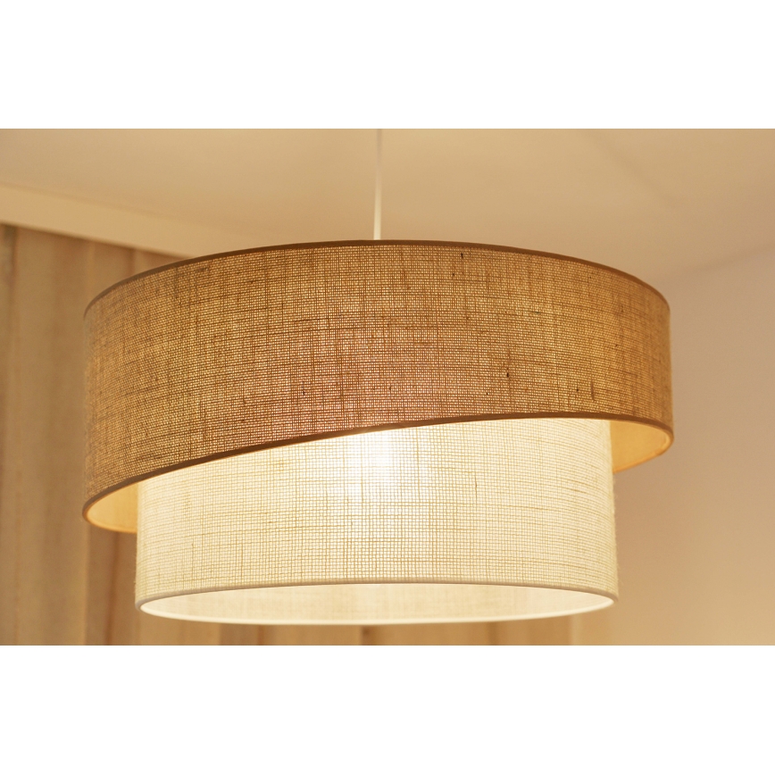 Brilagi - Hanglamp aan een koord SHINE 1xE27/15W/230V diameter 50 cm beige/crème