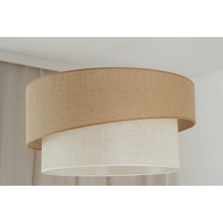 Brilagi - Hanglamp aan een koord SHINE 1xE27/15W/230V diameter 50 cm beige/crème