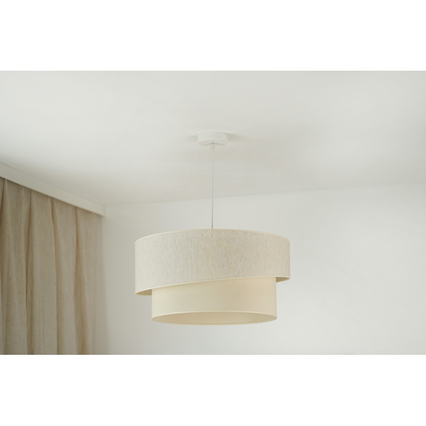 Brilagi - Hanglamp aan een koord SHINE 1xE27/15W/230V diameter 50 cm crème