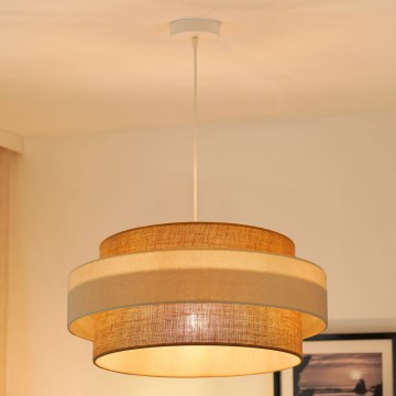 Brilagi - Hanglamp aan een koord SPACE LIGHT 1xE27/15W/230V diameter 50 cm beige/crème