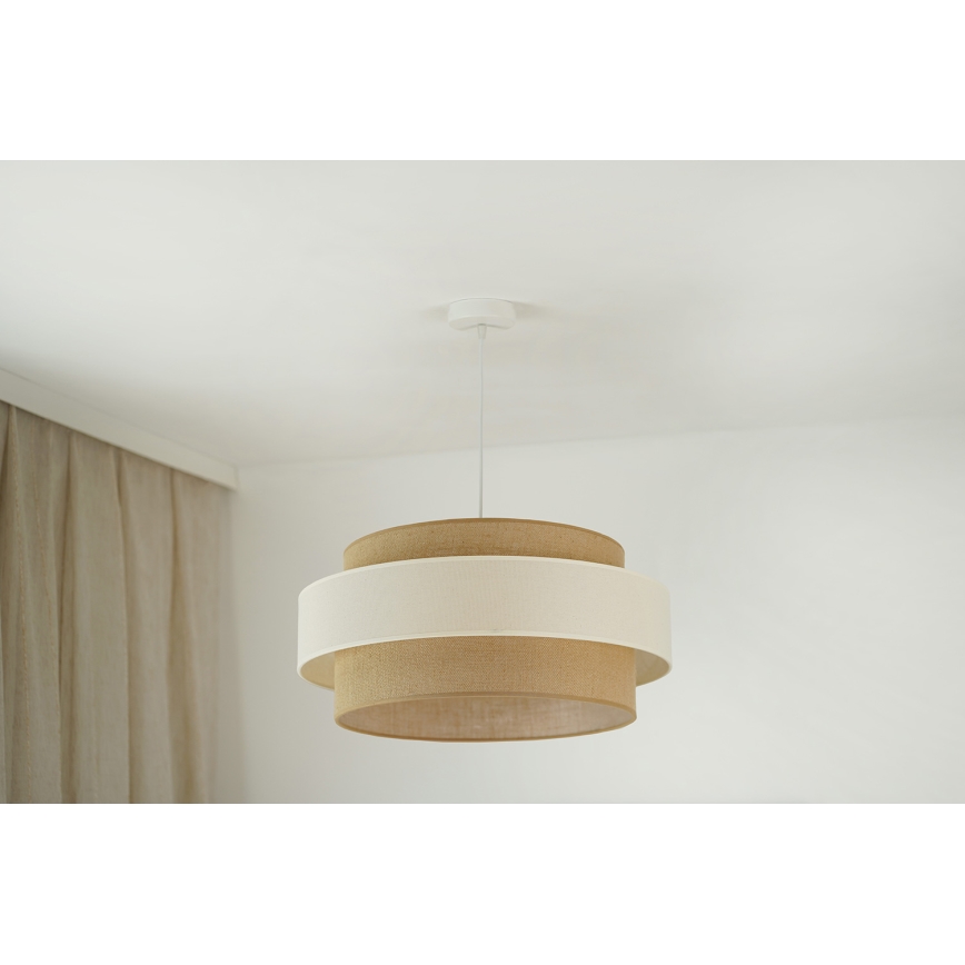Brilagi - Hanglamp aan een koord SPACE LIGHT 1xE27/15W/230V diameter 50 cm beige/crème