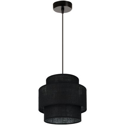 Brilagi - Hanglamp aan een koord SPACE YUTE 1xE27/15W/230V diameter 25 cm zwart