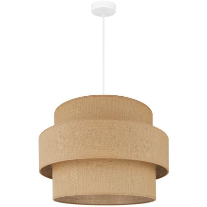 Brilagi - Hanglamp aan een koord SPACE YUTE 1xE27/15W/230V diameter 50 cm beige/wit