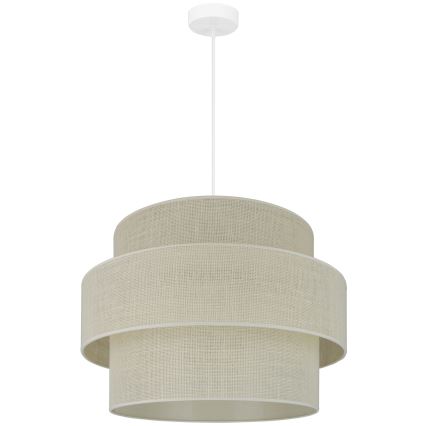 Brilagi - Hanglamp aan een koord SPACE YUTE 1xE27/15W/230V diameter 50 cm crème/wit