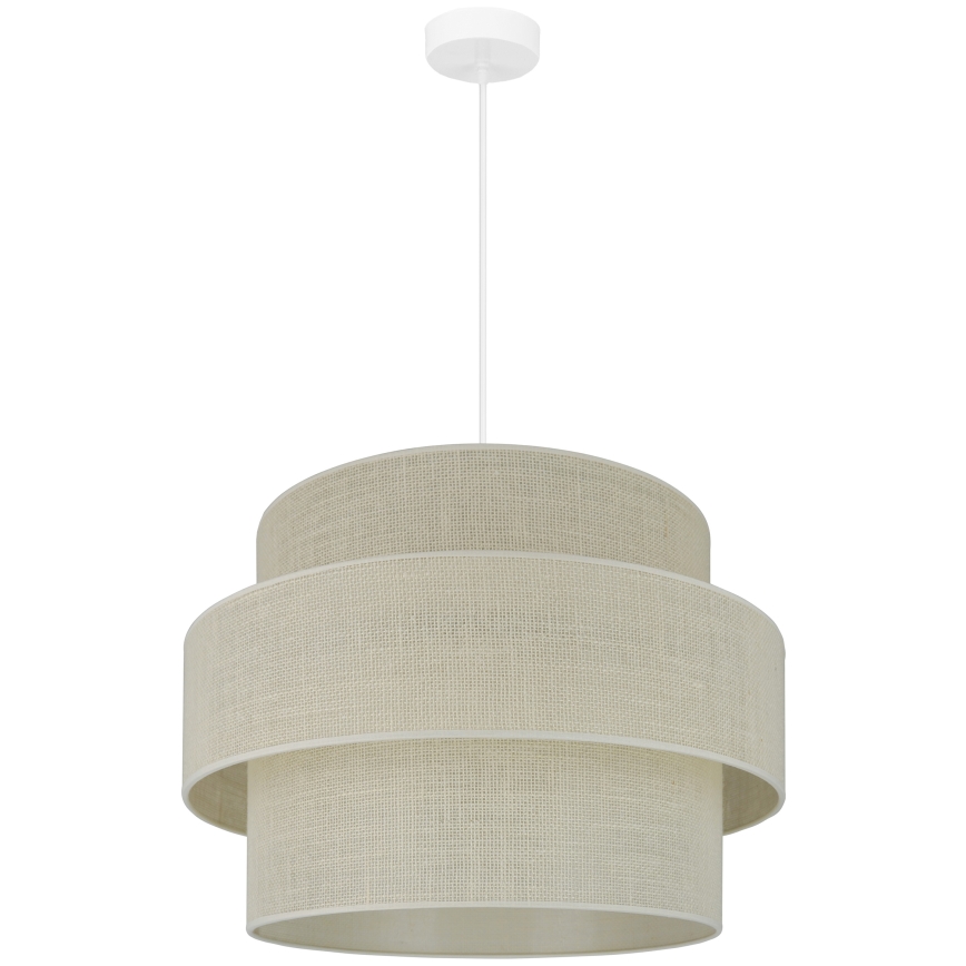 Brilagi - Hanglamp aan een koord SPACE YUTE 1xE27/15W/230V diameter 50 cm crème/wit