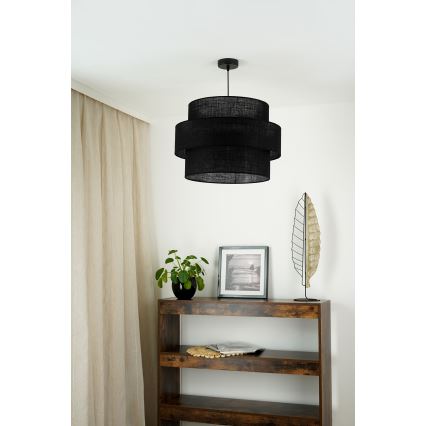 Brilagi - Hanglamp aan een koord SPACE YUTE 1xE27/15W/230V diameter 50 cm zwart