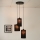 Brilagi - Hanglamp aan een koord TUBES 3xE27/15W/230V zwart