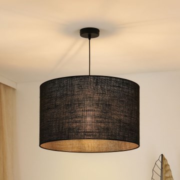Brilagi - Hanglamp aan een koord TUBES ROLLER 1xE27/15W/230V diameter 50 cm zwart