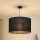 Brilagi - Hanglamp aan een koord TUBES ROLLER 1xE27/15W/230V diameter 50 cm zwart