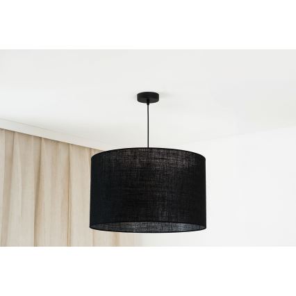 Brilagi - Hanglamp aan een koord TUBES ROLLER 1xE27/15W/230V diameter 50 cm zwart